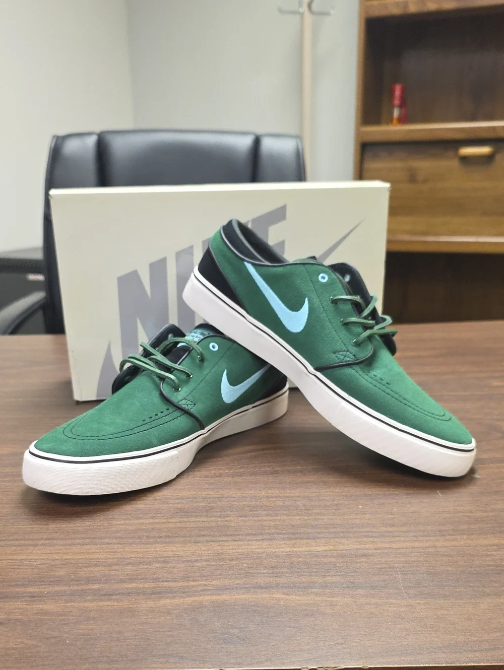 Nike SB Stefan Janoski OG+ Gorge Green Copa Blue DV5475-300 Men's 10 Skate Shoe